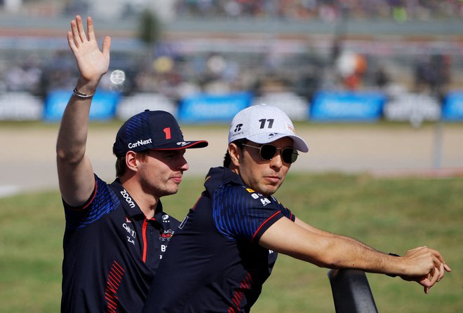 Sergio Perez in Max Verstappen pravita, da se dobro razumeta. FOTO: Brian Snyder/Reuters
