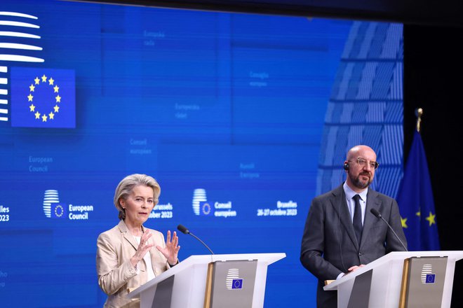 Vrh je po večurni razpravi o Bližnjem vzhodu potrdil enotnost EU. FOTO: Kenzo Tribouillard/AFP