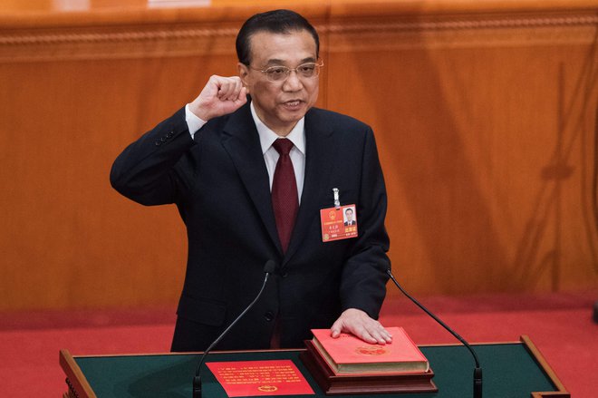 Li Keqiang je bil premier kar deset let. FOTO: Nicolas Asfouri/AFP