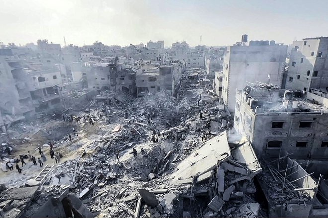 V prvih dveh izraelskih napadih na Džabalijo v torek in sredo je bilo ubitih skoraj 200 ljudi. FOTO: AFP