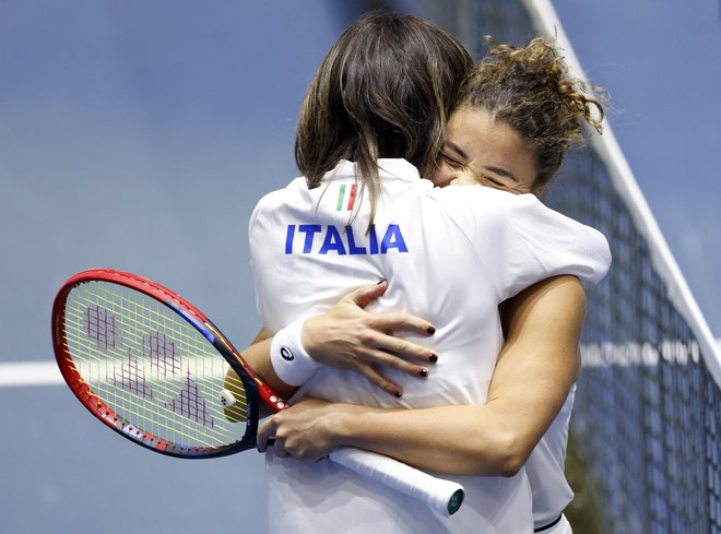Italijanske tenisačice so v polfinalu. FoOTO: Marcelo Del Pozo/Reuters