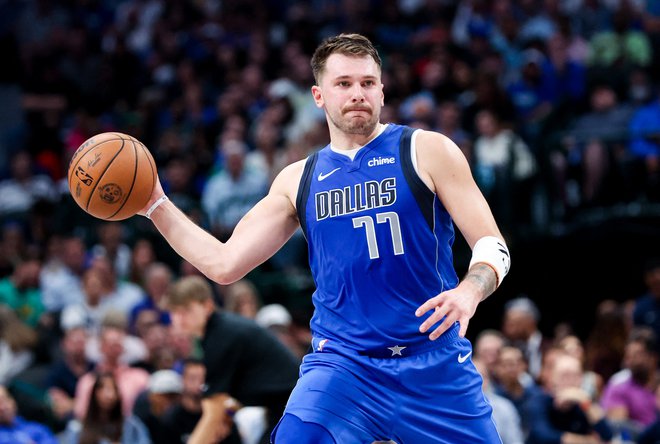 Tudi Luka Dončić je bil presenečen nad razpletom. FOTO: Kevin Jairaj/USA Today Sports