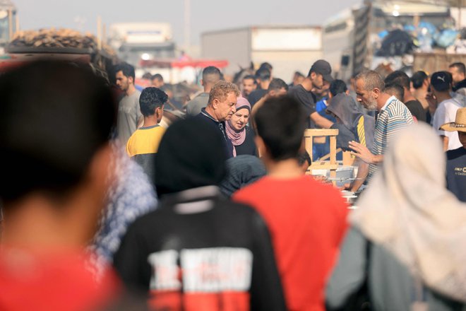 Palestinski begunci na jugu Gaze FOTO: Mahmud Hams/AFP