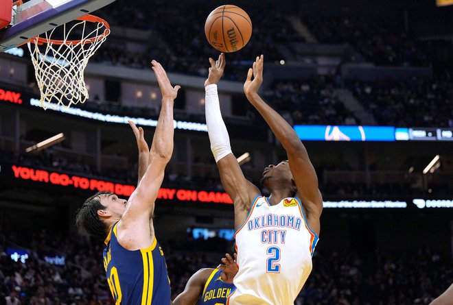 Shai Gilgeous-Alexander je bil najboljši pri Oklahomi. FOTO Thearon W. Henderson/AFP