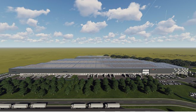 V drugem trimesečju prihodnjega leta bo delo začel avtomatizirani logistični center Zdečina na 42.000 kvadratnih metrih. FOTO: 