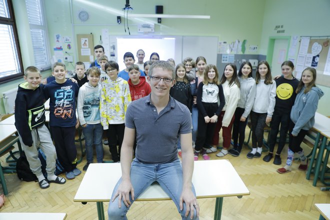 Luka Lavrin pravi, da je učencem včasih treba le dati priložnost. Foto Jože Suhadolnik