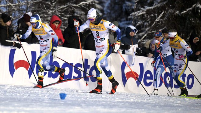 Emma Ribom (v sredini) je dobila skandinavski finale. FOTO: Jussi Nukari/AFP