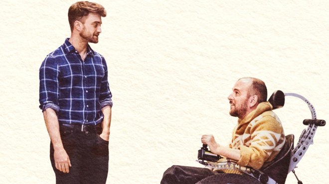 Daniel Radcliffe, nekdanji Harry Potter, in njegov nekdanji kaskader David Holmes. Foto HBO