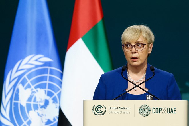 »Narava je naš največji zaveznik v boju proti podnebnim spremembam,« je na vrhu voditeljev dejala predsednica Slovenije Nataša Pirc Musar. FOTO: Amr Alfiky/Reuters