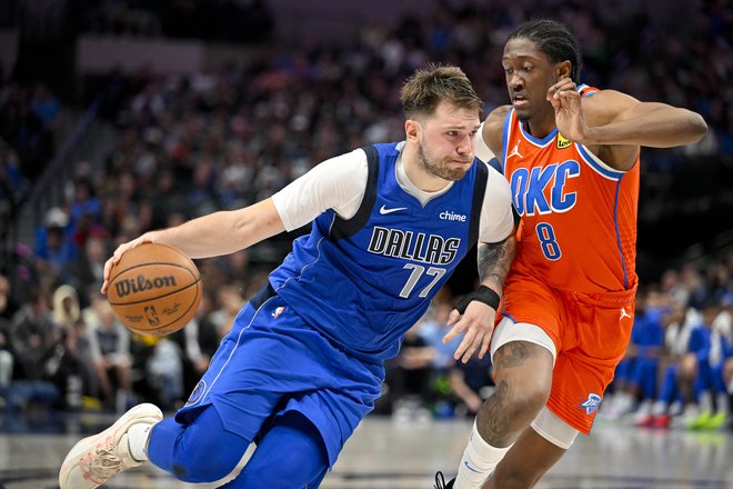 Luka Dončić je po vrnitvi na igrišče takoj zablestel z ućinkovito predstavo. FOTO: Jerome Miron/USA Today Sports