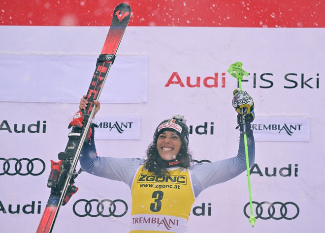 Federica Brignone je blestela v Kanadi. FOTO: Eric Bolte/Reuters