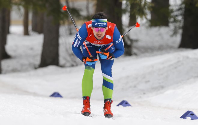 Miha Šimenc je šprintersko pot na Švedskem sklenil v četrtfinalu. FOTO: Matej Družnik