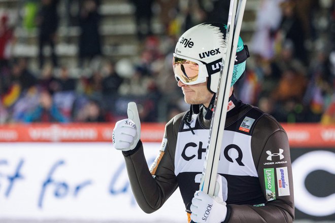 Domžalski as Anže Lanišek je prikazal nov vrhunski nastop. FOTO: Jens Schlueter/AFP