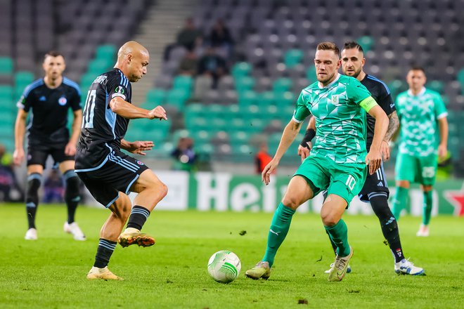 Olimpija še ni rekla zadnje, kapetan Timi Max Elšnik in drugi Ljubljančani bi jesen radi zaokrožili še z enim evropskim podvigom. FOTO: Črt Piksi/Delo