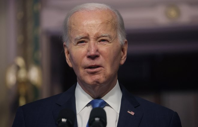 Ameriški predsednik Joe Biden je korak bliže ustavni obtožbi. FOTO: Leah Millis/Reuters