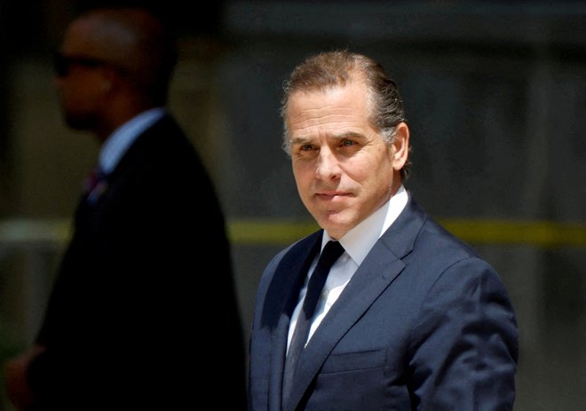 Hunter Biden je na Kapitolskem griču priznal, da je zaradi odvisnosti od mamil izjemno neodgovorno ravnal z denarjem. FOTO: Jonathan Ernst/Reuters