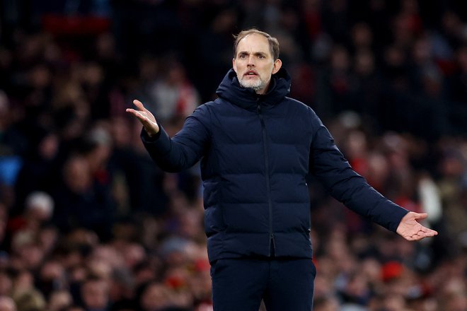 Trener Thomas Tuchel je Bayern popeljal v izločilni del lige prvakov tudi s pomočjo prijateljice. FOTO: Carl Recine/Reuters