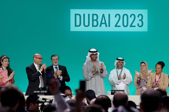 Če se bo sporazum, dosežen v Dubaju, dosledno izvajal, bo to prineslo tudi velike geopolitične spremembe. FOTO: Giuseppe Cacace/AFP