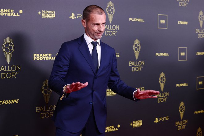 Aleksander Čeferin gre v nos različnim lobijem in strukturam v Angliji in Španiji, kjer domuje kar devet članov propadle superlige. FOTO: Stephanie Lecocq/Reuters