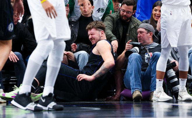 Luka Dončić ni mogel preprečiti poraza. FOTO: Kevin Jairaj/Usa Today Sports