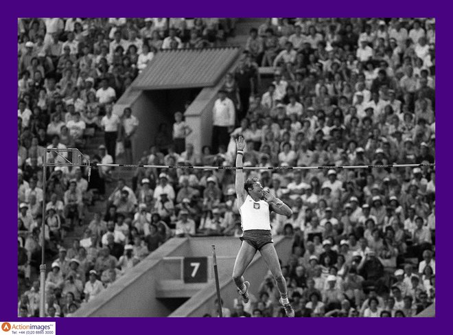 Na olimpijskih igrah v Moskvi leta 1980 po skoku za svetovni rekord. FOTO: Action Images/Reuters Connect