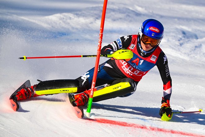 Mikaela Shiffrin je bila ponovno za dva razreda boljša od drugih. FOTO: Vladimir Simiček/AFP