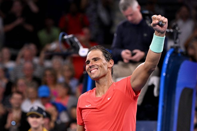 Rafael Nadal se je vrnil zmagovito. FOTO: William West/AFP