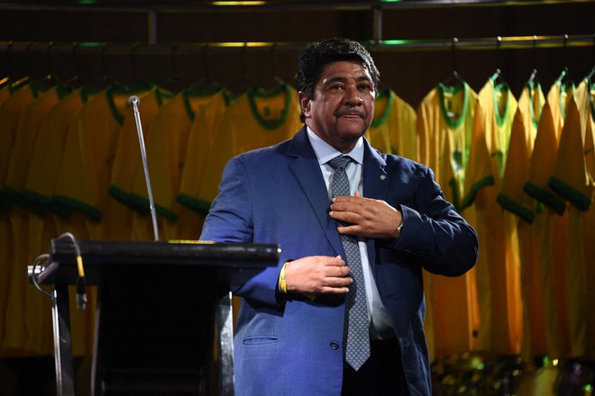 Ednaldo Rodrigues se je po odločlitvi vrhovnega sodišča vrnil na položaj predsednika brazilske nogomtne zveze. FOTO: Mauro Pimentel/AFP