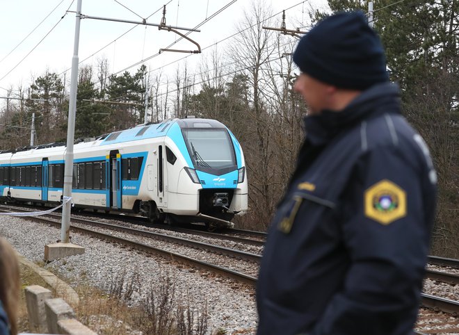 Nesreča se je zgodila na železniški progi med Postojno in Prestrankom pri starem prehodu Rakitnik. FOTO: Dejan Javornik