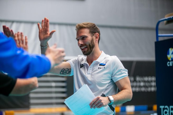 Alessandro Orefice se prav veseli prihoda med slovenske odbojkarice. FOTO: CEV