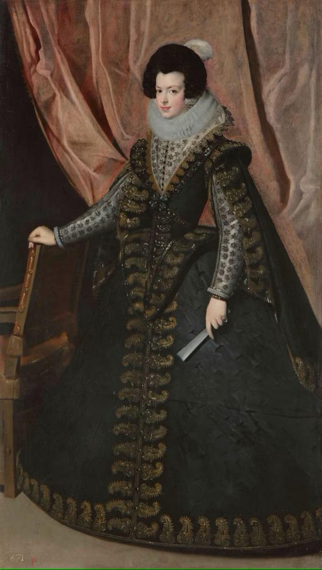Diego Velázquez: Izabela Burbonska,­ delo je v lasti bogate dinastije judovskih trgovcev z umetninami Wildenstein. FOTO: Wikimedia