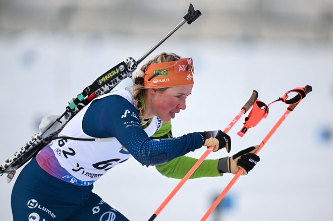 Anamarija Lampič je pristala na 14. mestu. FOTO: Fabrice Coffrini/AFP