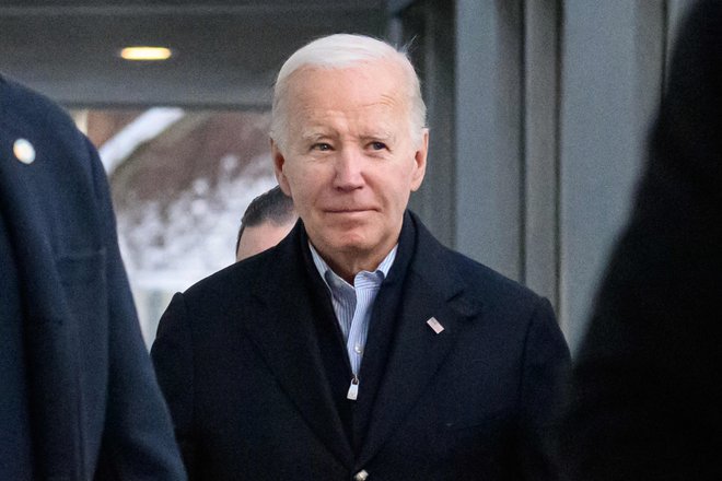 Demokratski predsednik Joe Biden v svoji stranki vsaj za zdaj nima nevarnih izzivalcev. FOTO: Mandel Ngan/AFP