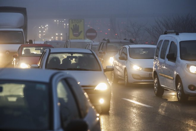 Zastoji na ljubljanskem avtocestnem obroču so stalnica. FOTO: Uroš Hočevar