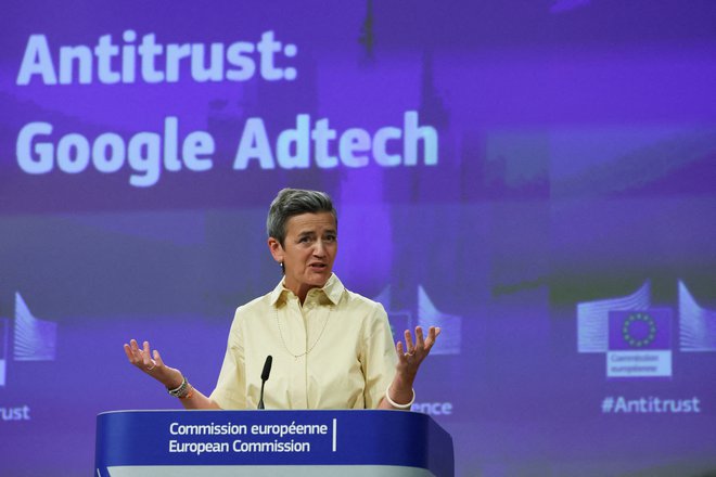 Evropa v očeh podpredsednice evropske komisije za digitalno področje Margrethe Vestager ne bi smela biti igrišče za druge sile, temveč samostojen akter. FOTO: Yves Herman/Reuters