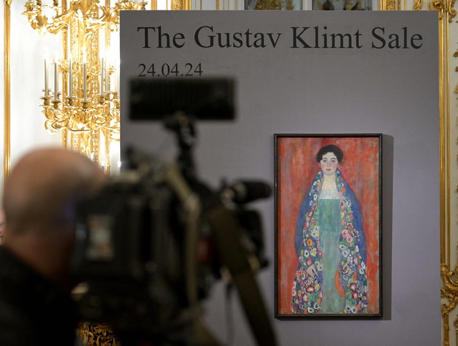 Pozno delo avstrijskega umetnika Gustava Klimta se je ponovno pojavilo v zasebni zbirki in bo naprodaj aprila. FOTO: Roland Schlager/AFP
