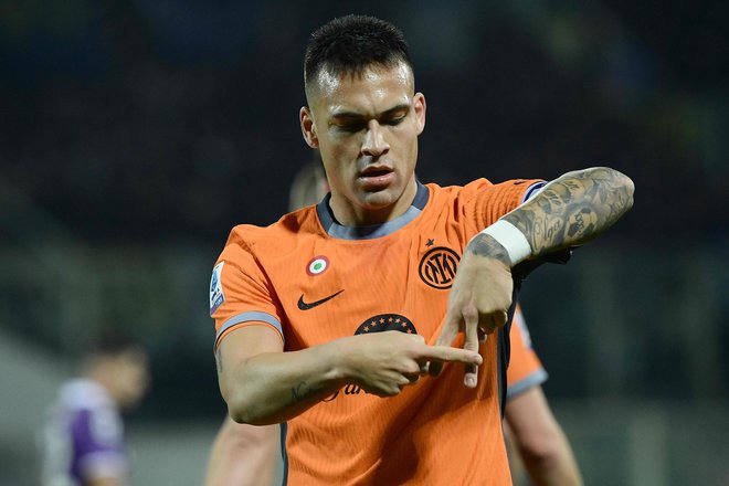 Lautaro Martinez je v tej sezoni zabil že 19 ligaških golov za Inter. FOTO: Filippo Monteforte/AFP