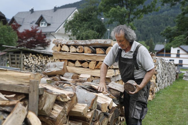 V Sloveniji se na lesno biomaso ogreva večina gospodinjstev. FOTO: Leon Vidic/Delo