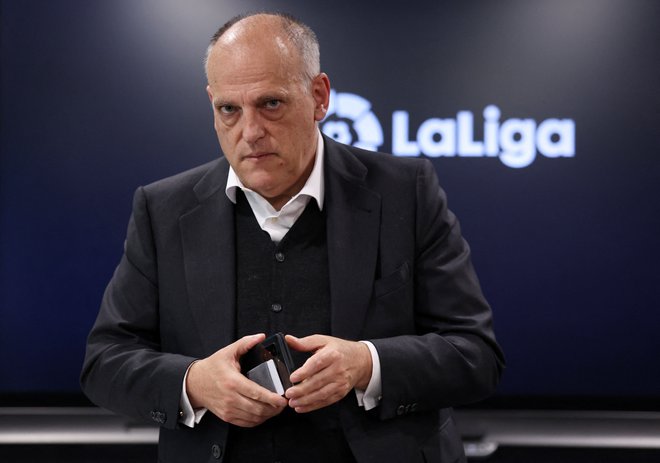 Javier Tebas velja za močnega nasprotnika ustanovitve t. i. superlige. FOTO: Isabel Infantes/Reuters