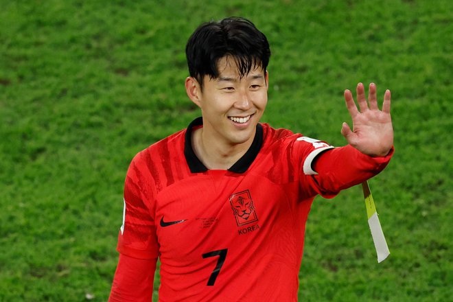 Južnokorejski adut Son Heung-min je prvi zvezdnik polfinala azijskega prvenstva. FOTO: Karim Jaafar/AFP