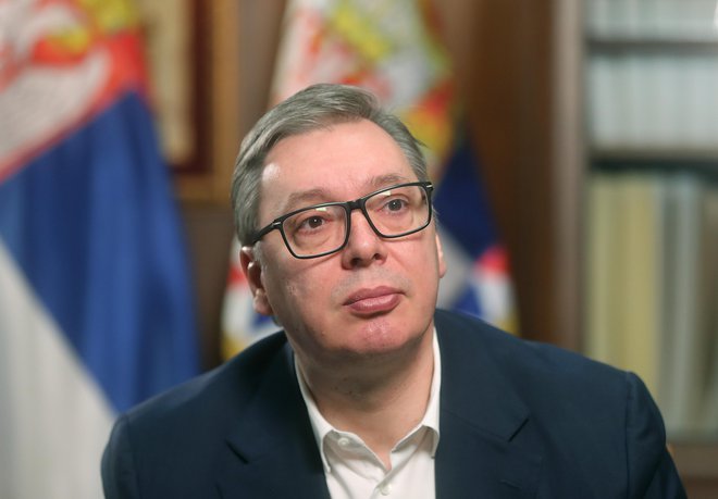 Kritike o volilnih goljufijah Aleksandar Vučić odločno zavrača in pravi, da opoziciji niti ne preostane drugo kot za svoj neuspeh kriviti druge. FOTO: Blaž Samec