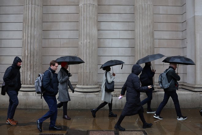 V Evropi je recesija najbolj verjetna v Nemčiji, Veliki Britaniji in na Nizozemskem. Na fotografiji londonski City. FOTO: Toby Melville/Reuters