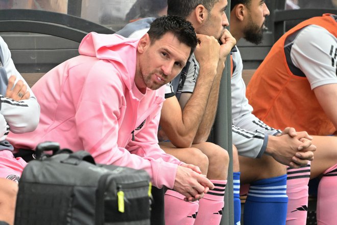Lionel Messi je v Hongkongu »žalostno« obsedel. FOTO: Peter Parks/AFP