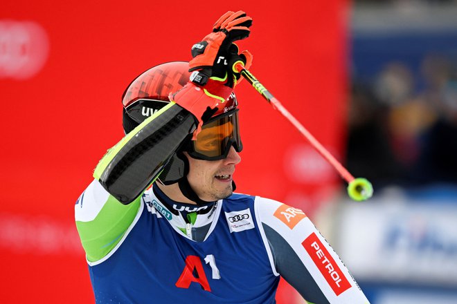 Žan Kranjec ostaja edini slovenski alpski smučar, ki se lahko poteguje za najvišje uvrstitve med svetovno elito. FOTO: Nikolay Doychinov/AFP