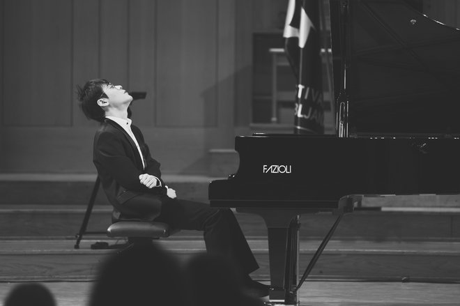 Kai-Min Chang je zmagovalec prvega klavirskega tekmovanja Festivala Ljubljana, ki so ga izvedli lansko leto. FOTO: Darja Štravs Tisu