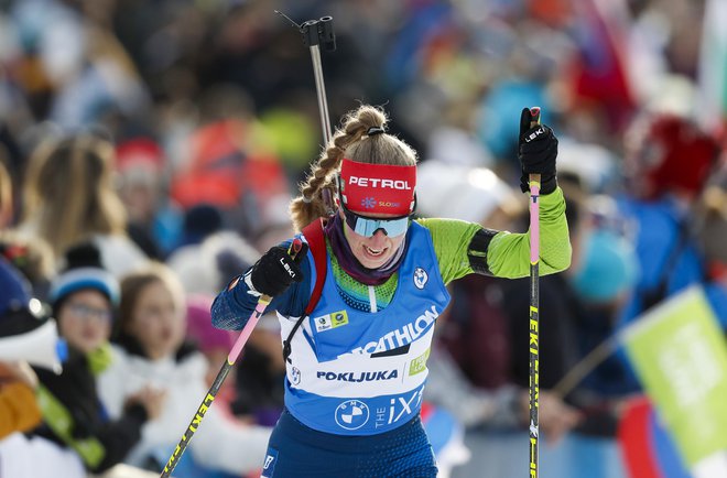 Polona Klemenčič je s sotekmovalkami v štafeti osvojila 13. mesto. FOTO: Matej Družnik