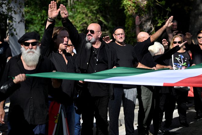 Neofašizem je v Italiji spet na pohodu. FOTO: Flavio Lo Scalzo/Reuters