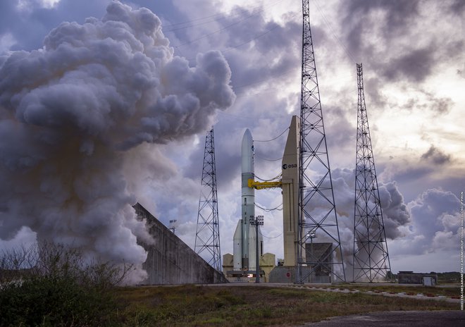 Ariane 6 bo krstni polet menda doživela junija. FOTO: Esa/CNES/Arianespace

 