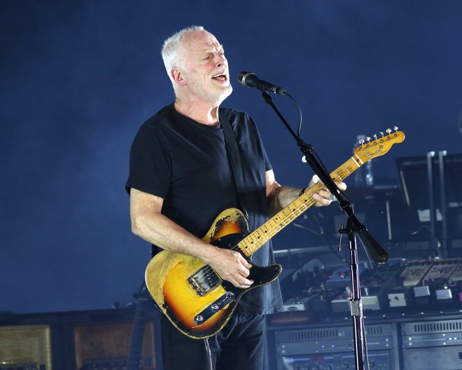 David Gilmour leta 2016 na koncertu v Madison Square Gardnu. FOTO: PA Images/Reuters Connect