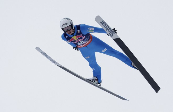 Peter Prevc je zablestel tudi v Lahtiju. FOTO: Leonhard Foeger/Reuters